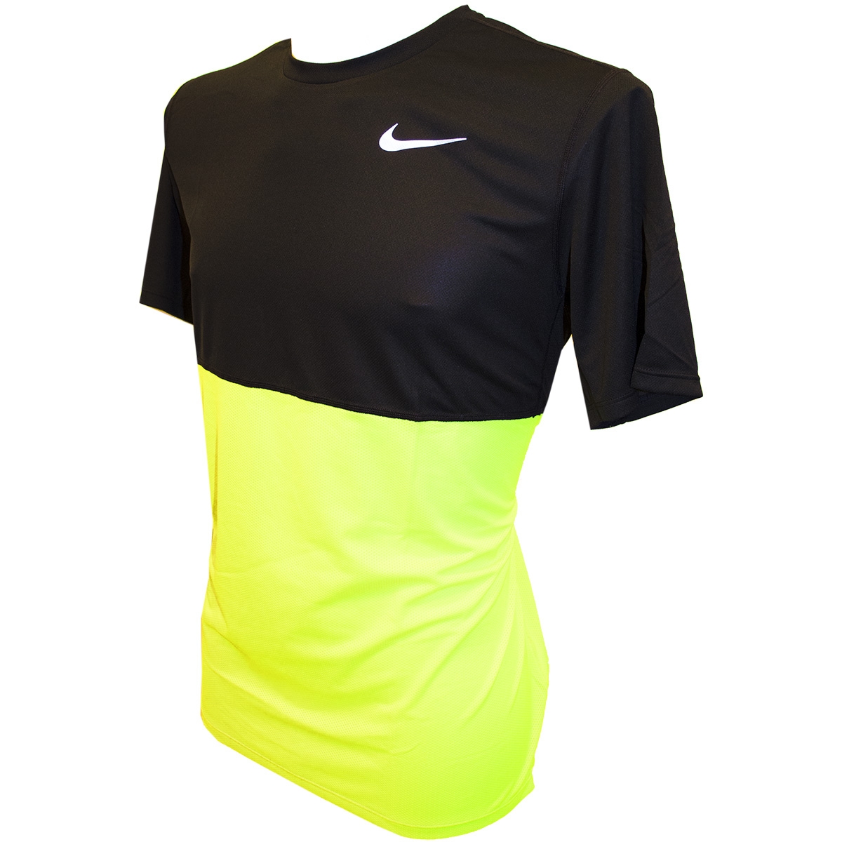 Orador punto final Lustre Nike Race T-Shirt Black/Neon