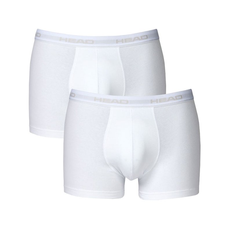 Head Basic Boxer Shorts White - 2 paar