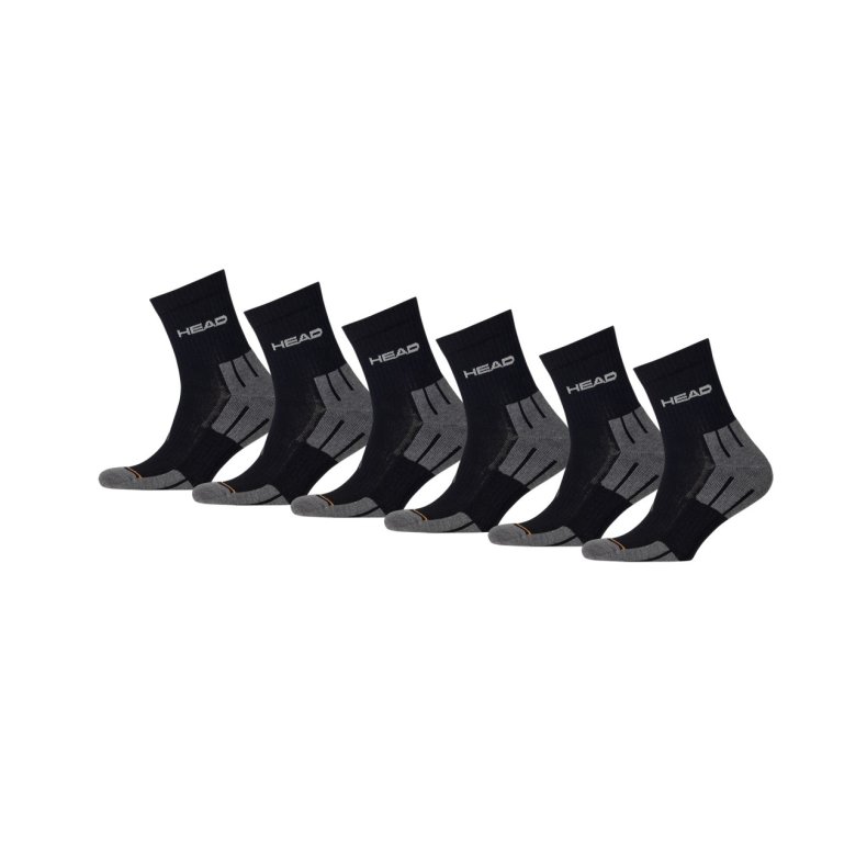 Head Performance Short Crew sports socks Black - 3 pair