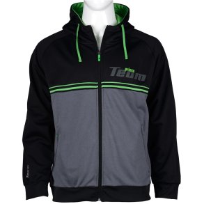 Prince Team Zip Hoodie Black/Gray 