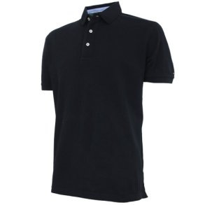Tommy Hilfiger Pique Polo T-shirt Black