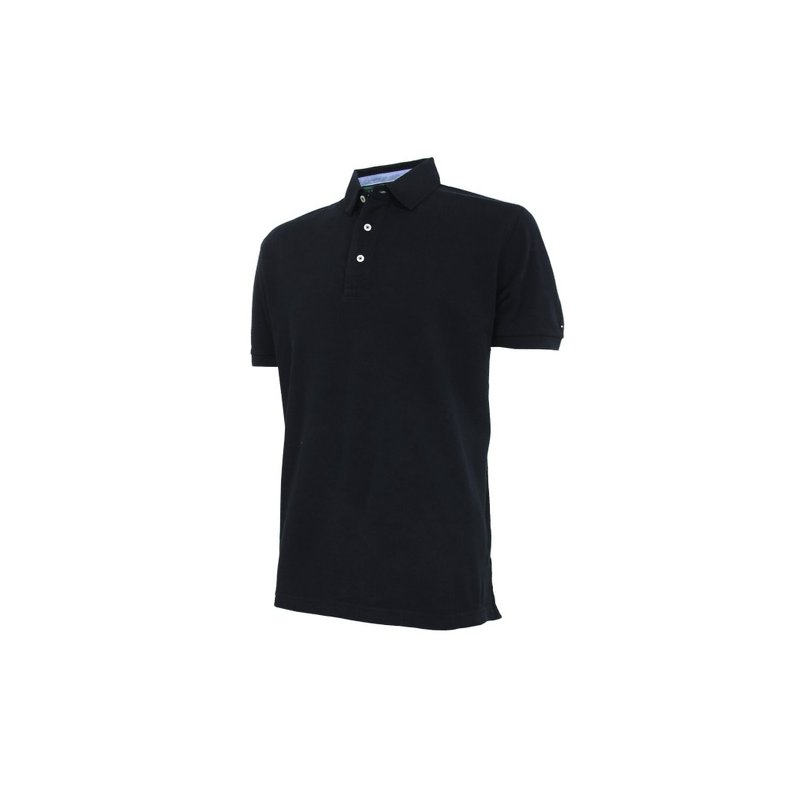 Tommy Hilfiger Pique Polo T-shirt Black