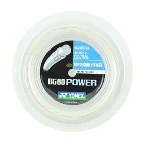Yonex BG-80 Power Badmintonstreng White - 200 m