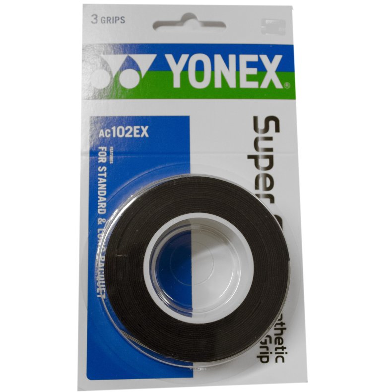 Yonex Super Grap Overgrepp Black 3 stk.