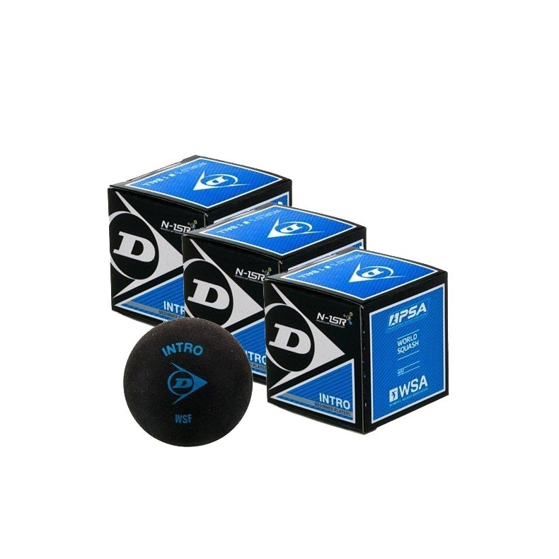 Dunlop Intro Squash Baller - 3 styk