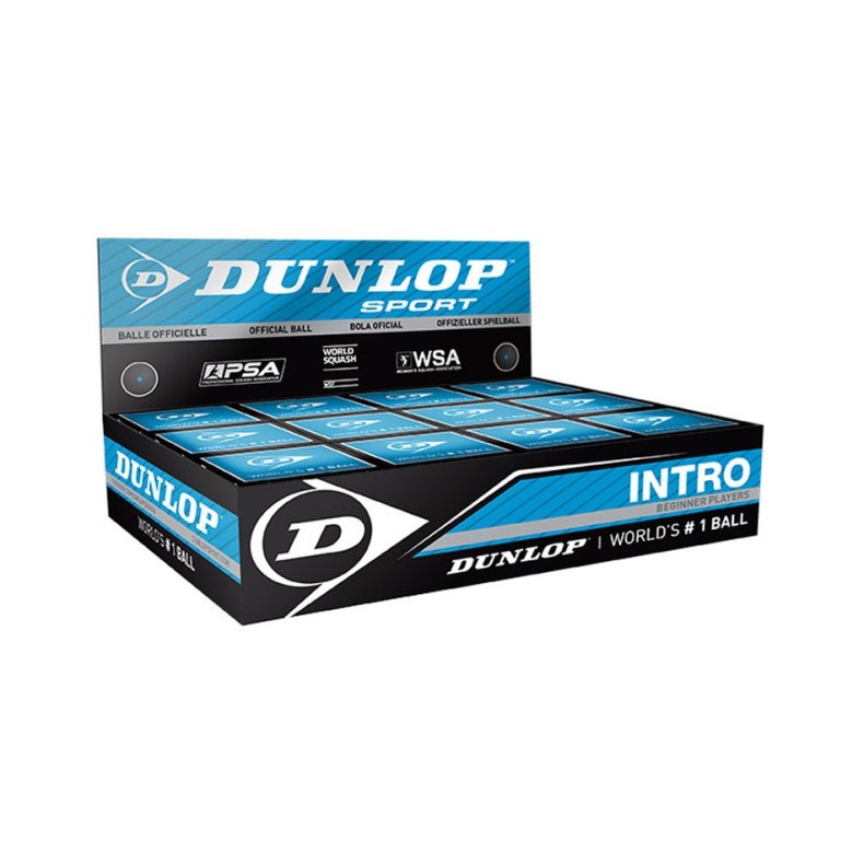 Dunlop Intro Squash Baller - 12 stk