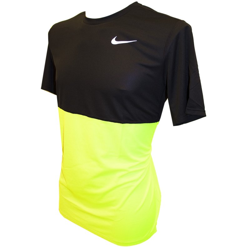 Nike Race T-Shirt Black/Neon