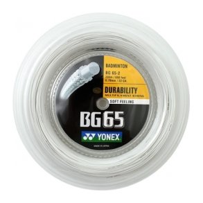 Yonex BG-65 white badmintonstrenge - 200m