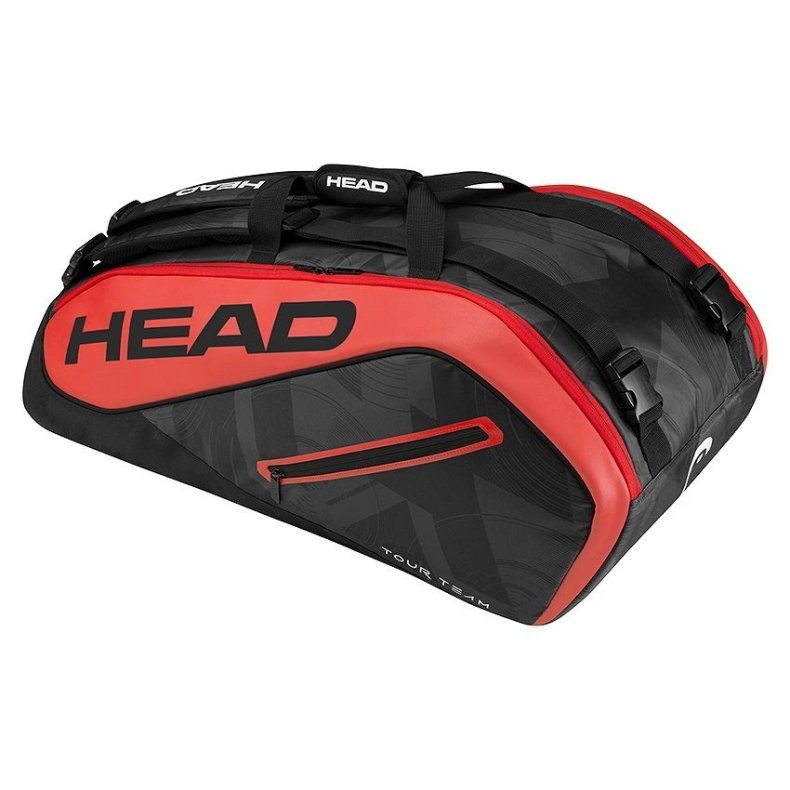 Head Tour Team 9 Supercombi racket bag black/red 2018
