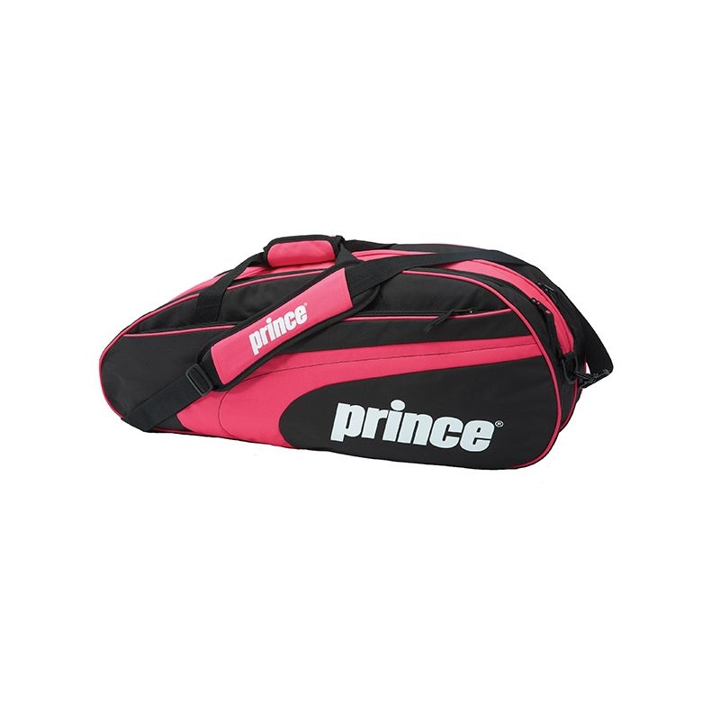 Prince Club 6 racket bag svart/rosa