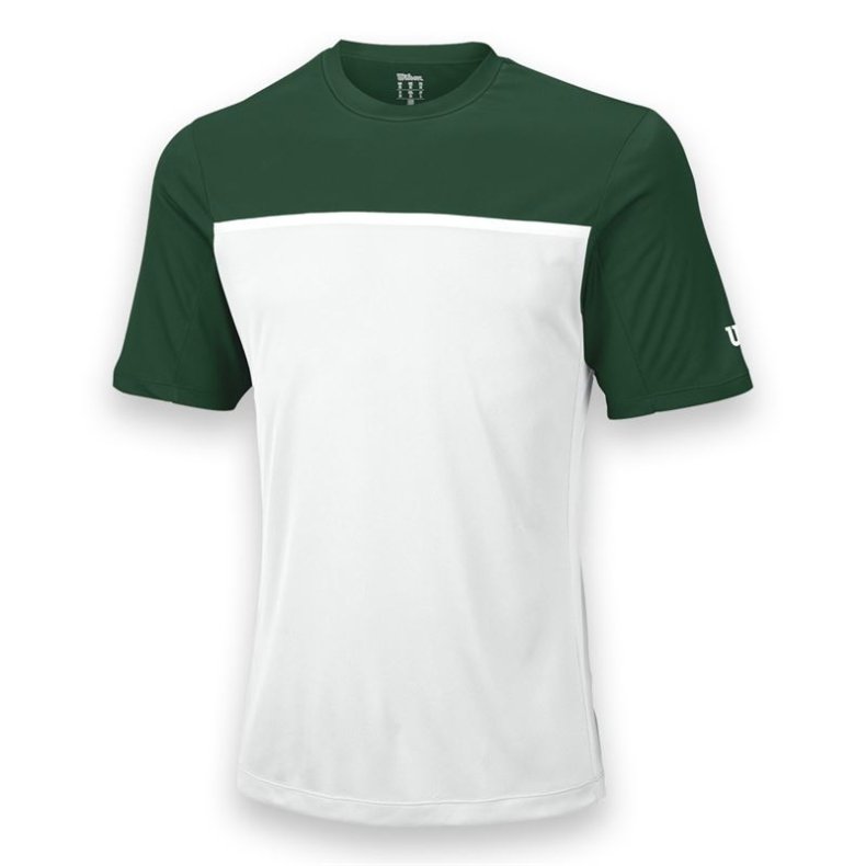 Wilson Team Crew T-shirt hvit/grnn