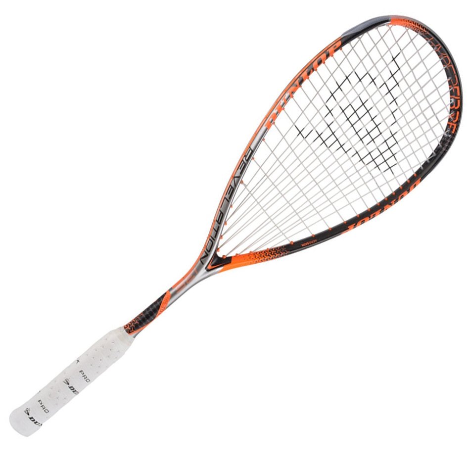 Dunlop hyperfibre+ Revelation 135 squash ketcher