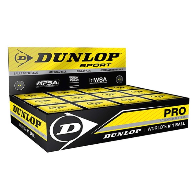 Dunlop Pro Squash ball double dot - 12 pcs
