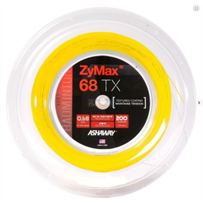 Ashaway Zymax 68 TX badmintonstrenger (gul) 200 meter
