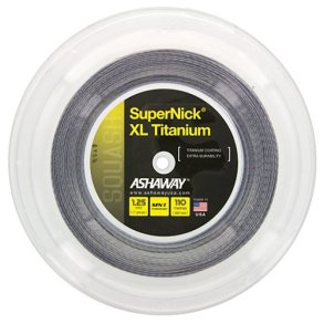 Ashaway Supernick XL Titanium squash strenger - 110 m reel