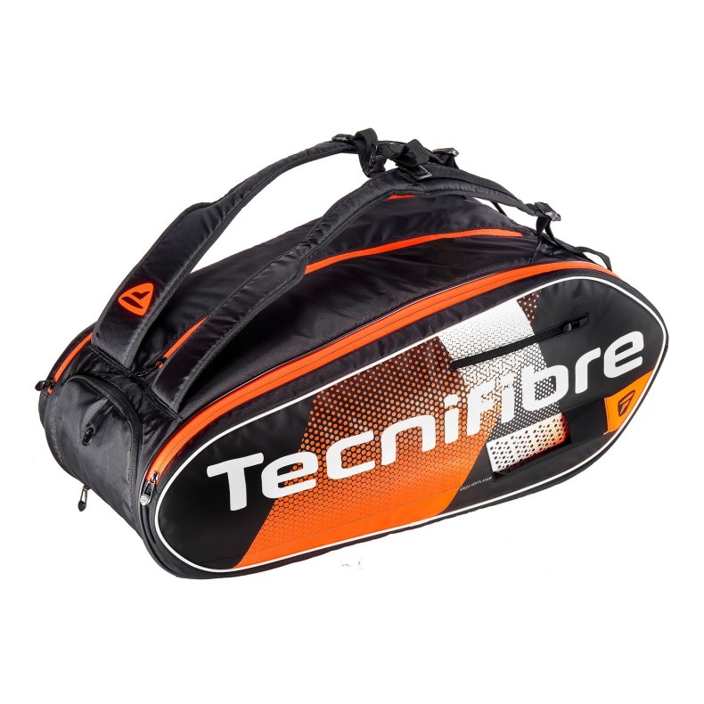 Tecnifibre Air Endurance 12R racket bag - svart/Oransje