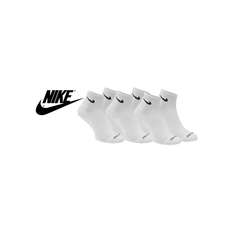 Nike Performance Quarter Sokker hvide 3 par