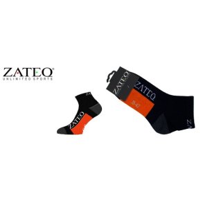 Zateq Quarter Sports Sokker blk/or - 1 par