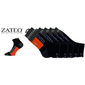 Zateq Quarter Sports Sokker blk/or - 5 par