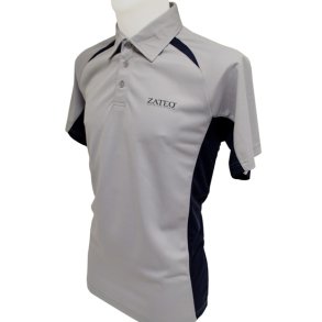 Zateq Court Polo T-Shirt Gry/Nav