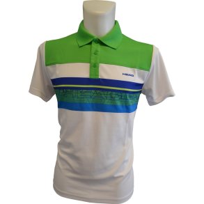 Head Polo T-Shirt White/Green