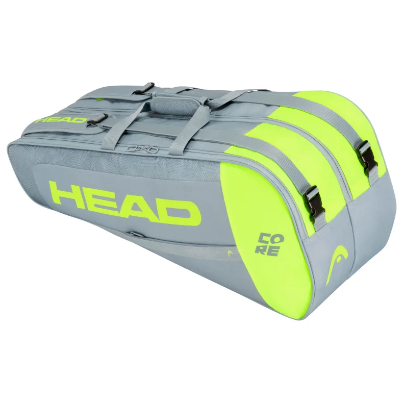 Head Core Combi 6R racket bag grey/yel