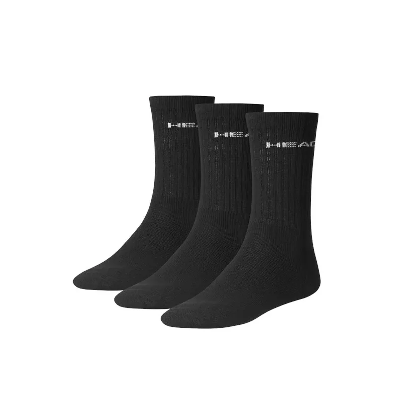 Head Crew Socks Black - 3 pair