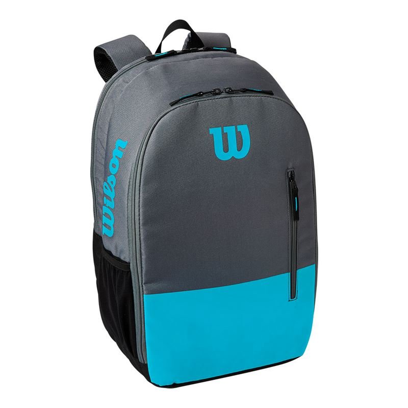 Wilson Team Backpack grå/blå SQUASHTASKER SQUASHGEARpro