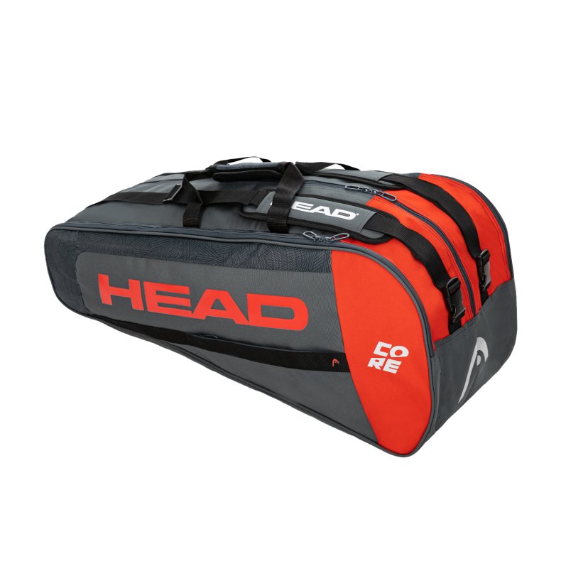Head Core Combi 6R racket bag gr/rd