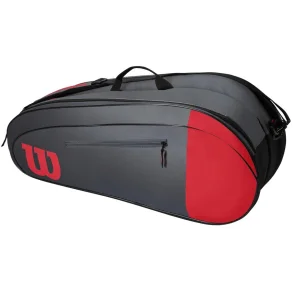 Wilson Team 6 ketchertaske grau/rot