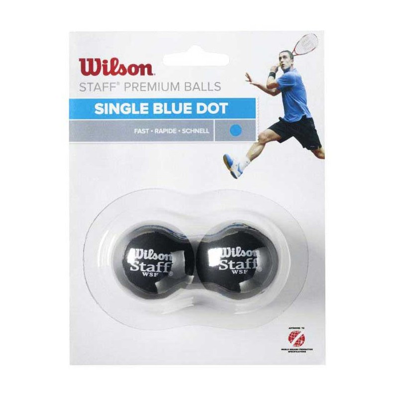 Wilson Staff Blue Dot Squash baller - 2 stk.